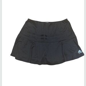 Adidas Girls Black Athletic Skort | Built-In Shorts | Size L